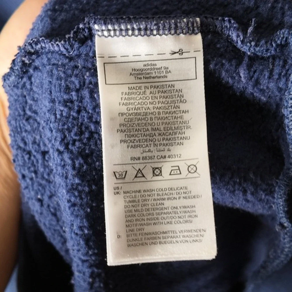 Adidas Essentials‎ Trefoil Men's Large Hoodie Night Indigo HK0094